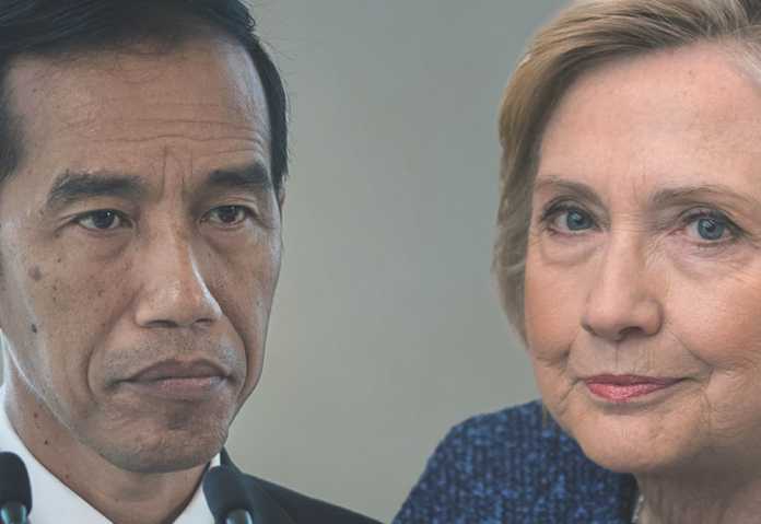 Jokowi Hillary