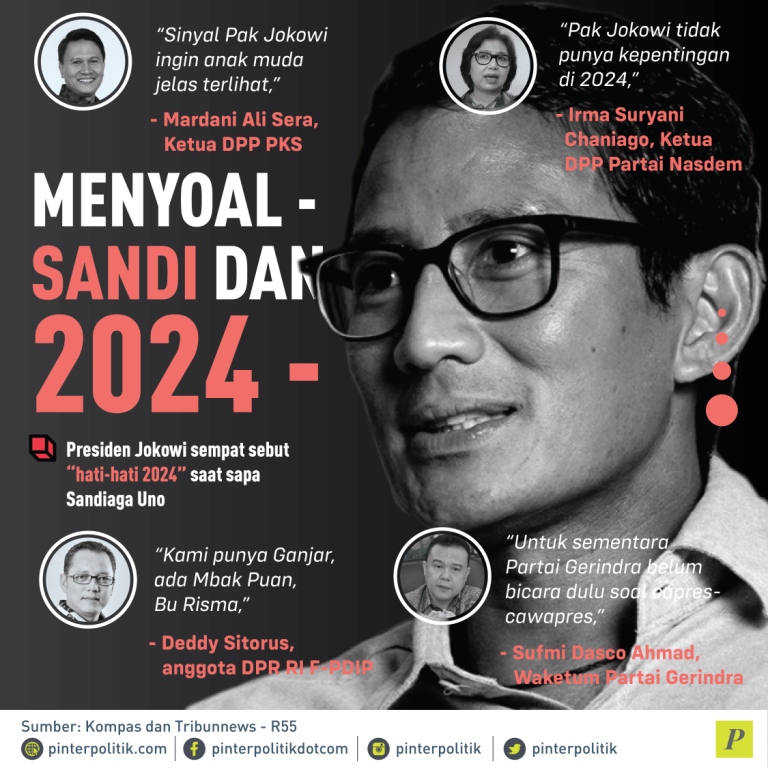 Jokowi sapa Sandiaga Uno