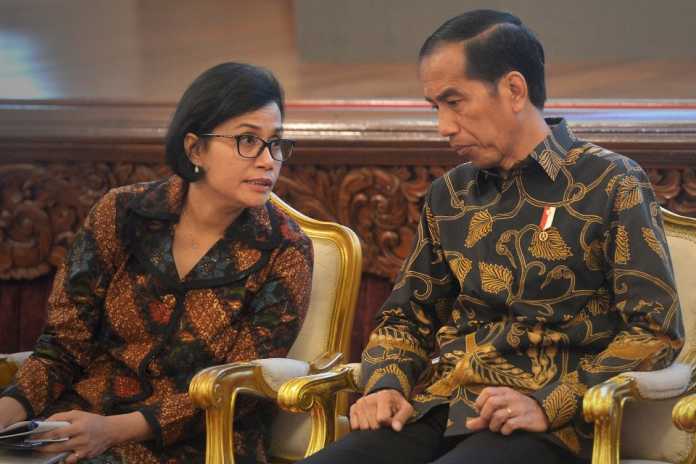Menteri Keuangan Sri Mulyani dan Presiden Jokowi