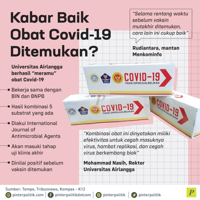 Universitas Airlangga menemukan obat Covid-19