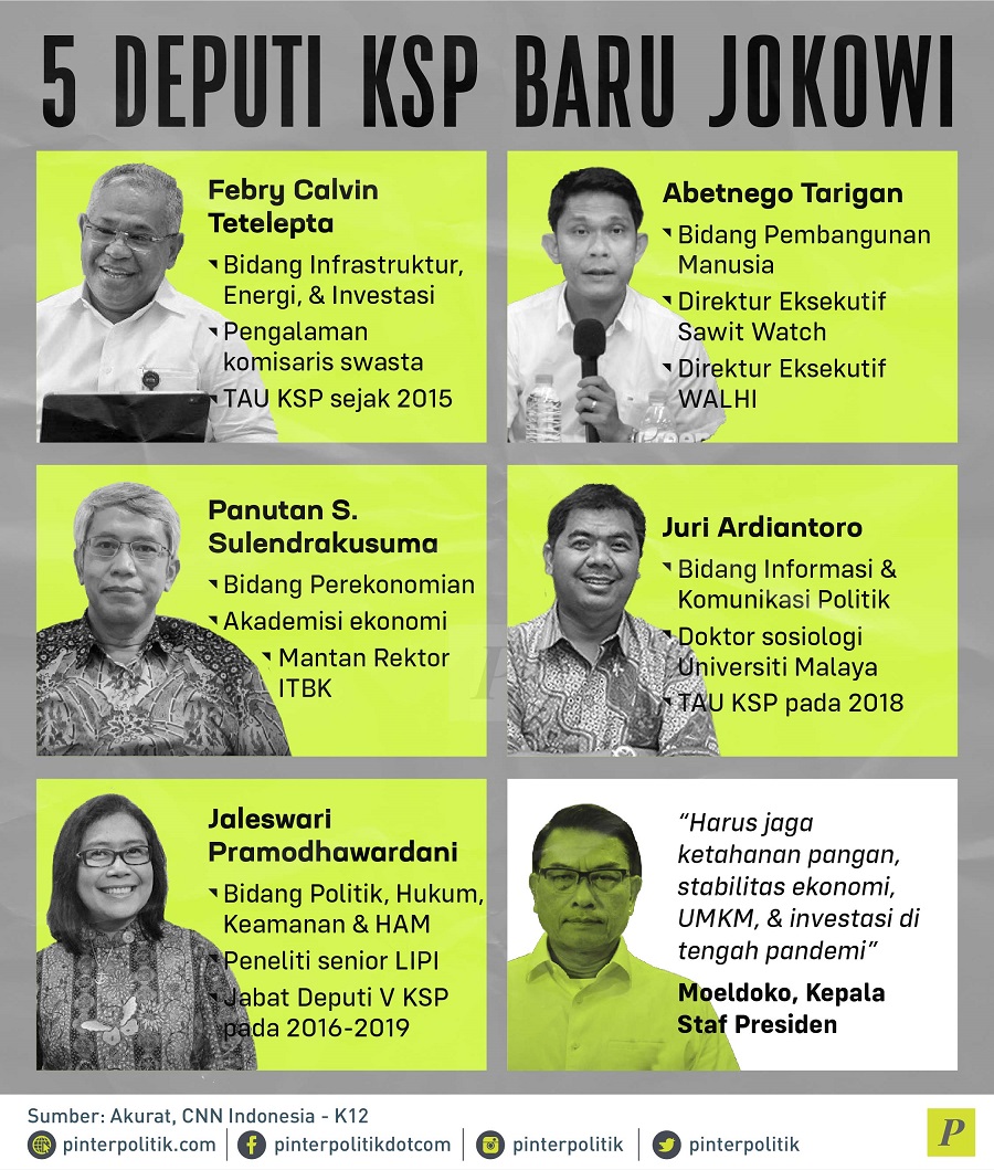 5 Deputi KSP Baru Jokowi.