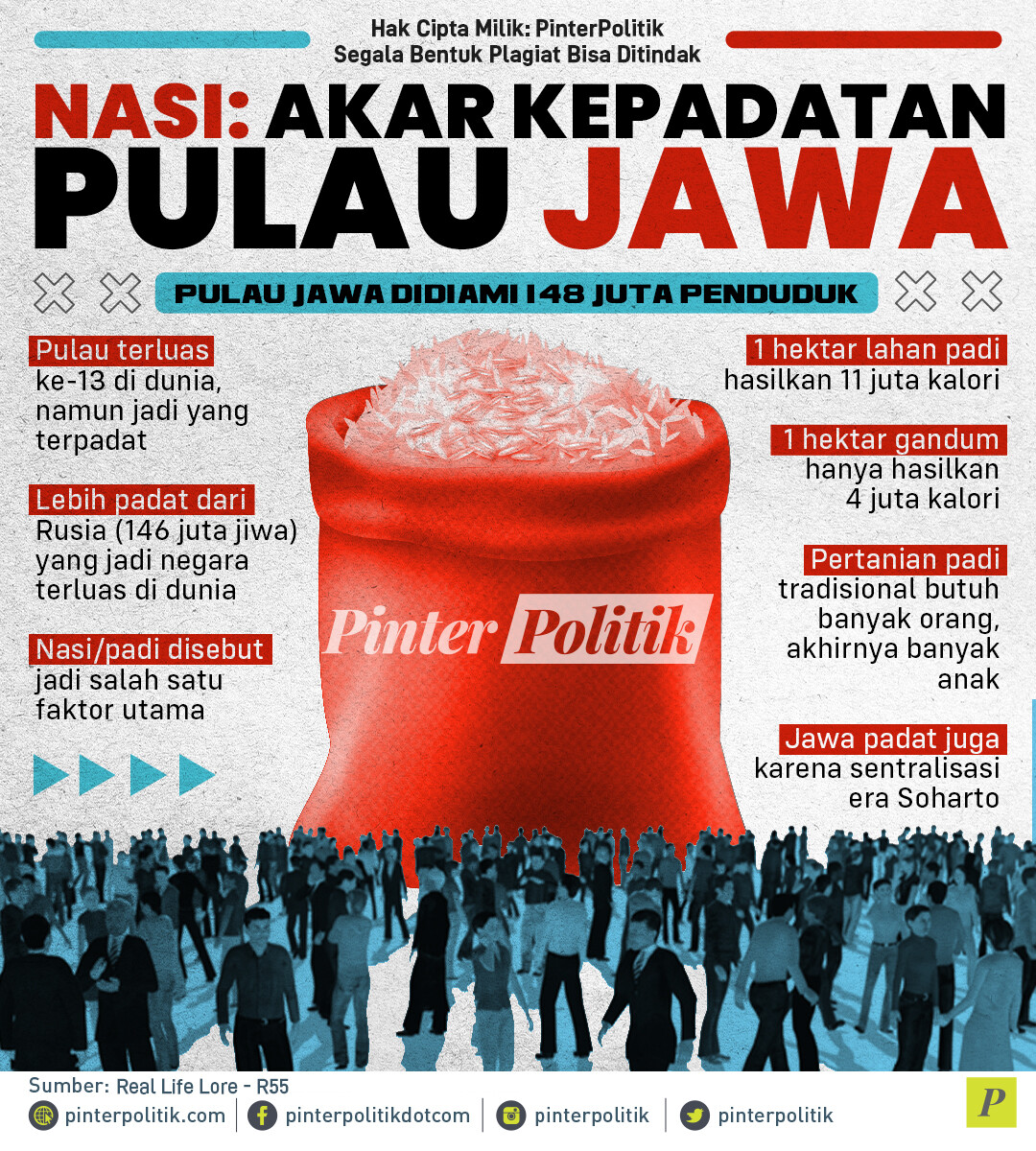 Nasi Akar Kepadatan Pulau Jawa