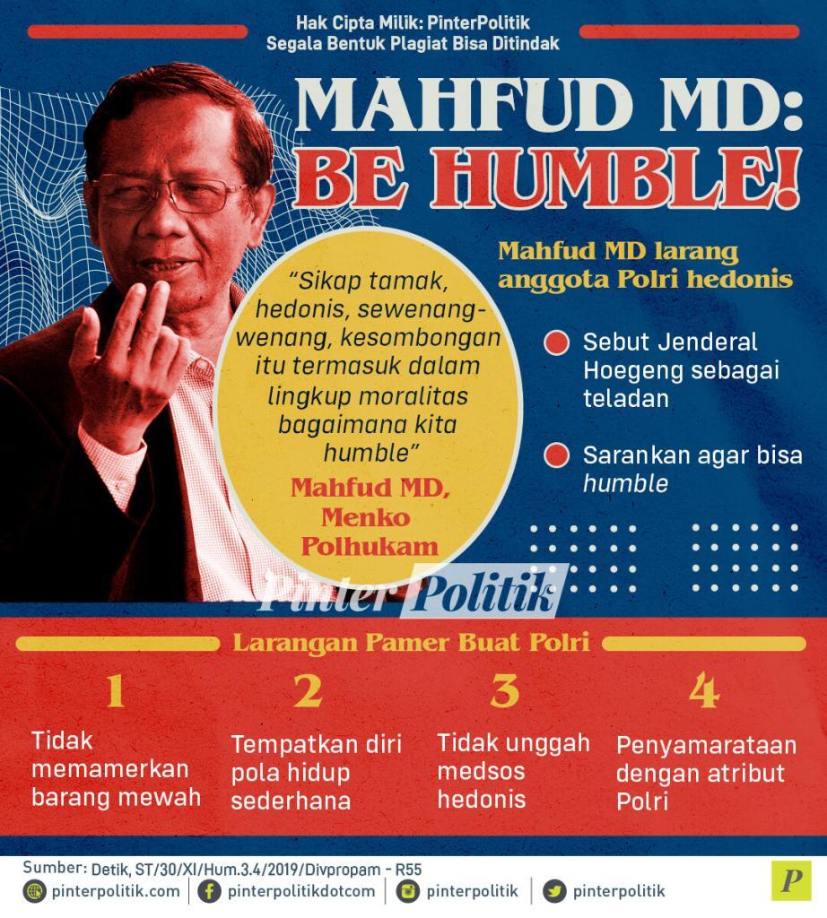 infografis mahfud md be humble