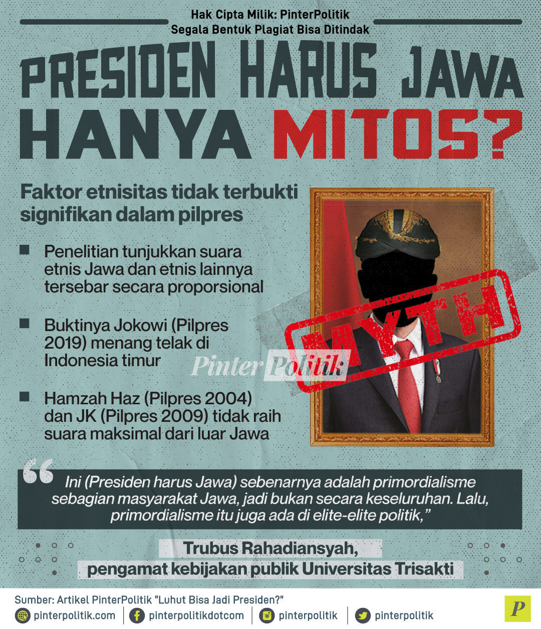 Presiden Harus Jawa Hanya Mitos 