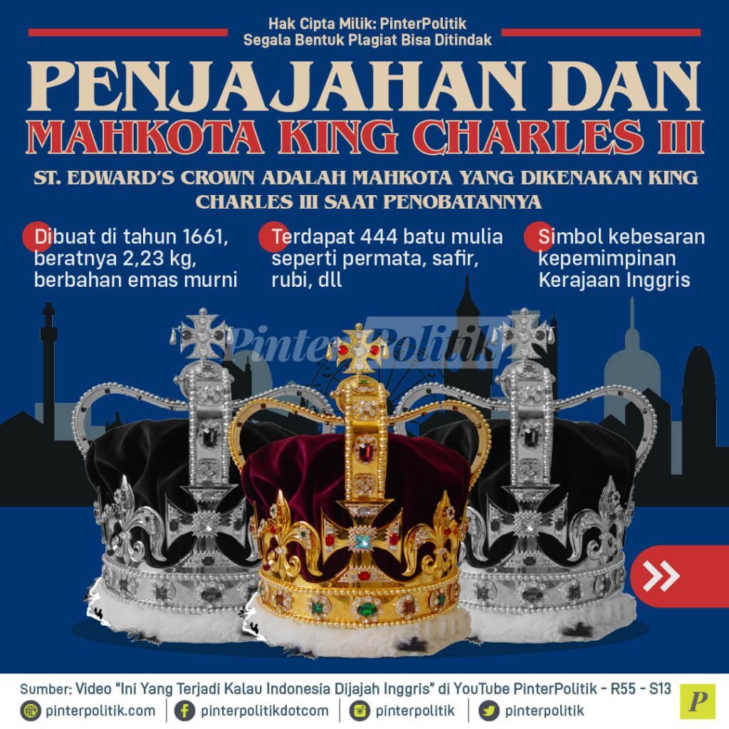 infografis penjajahan dan mahkota king charles iii 01