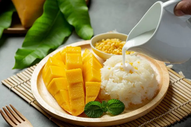 ilustrasi mango sticky rice freepik garing jcomp