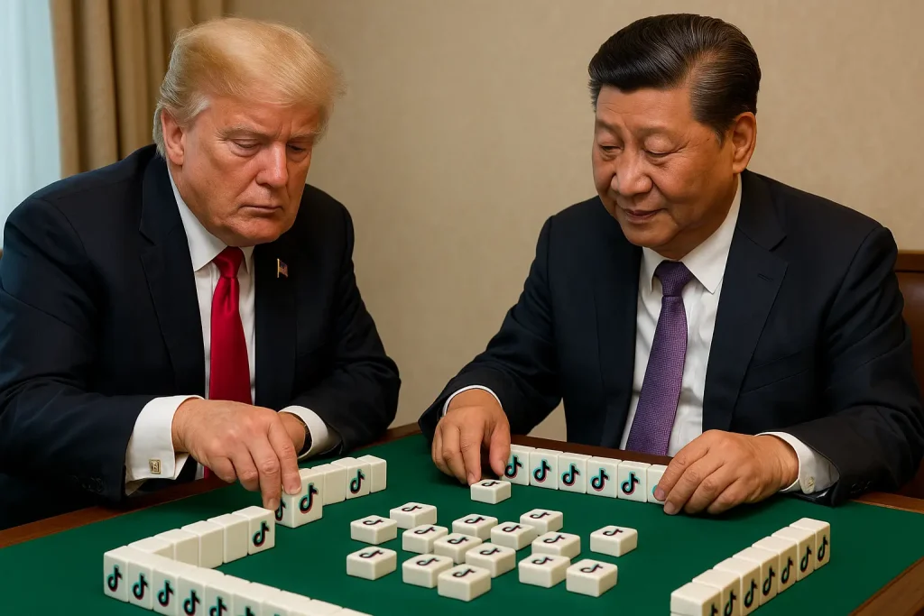 the mahjong game trump vs xi