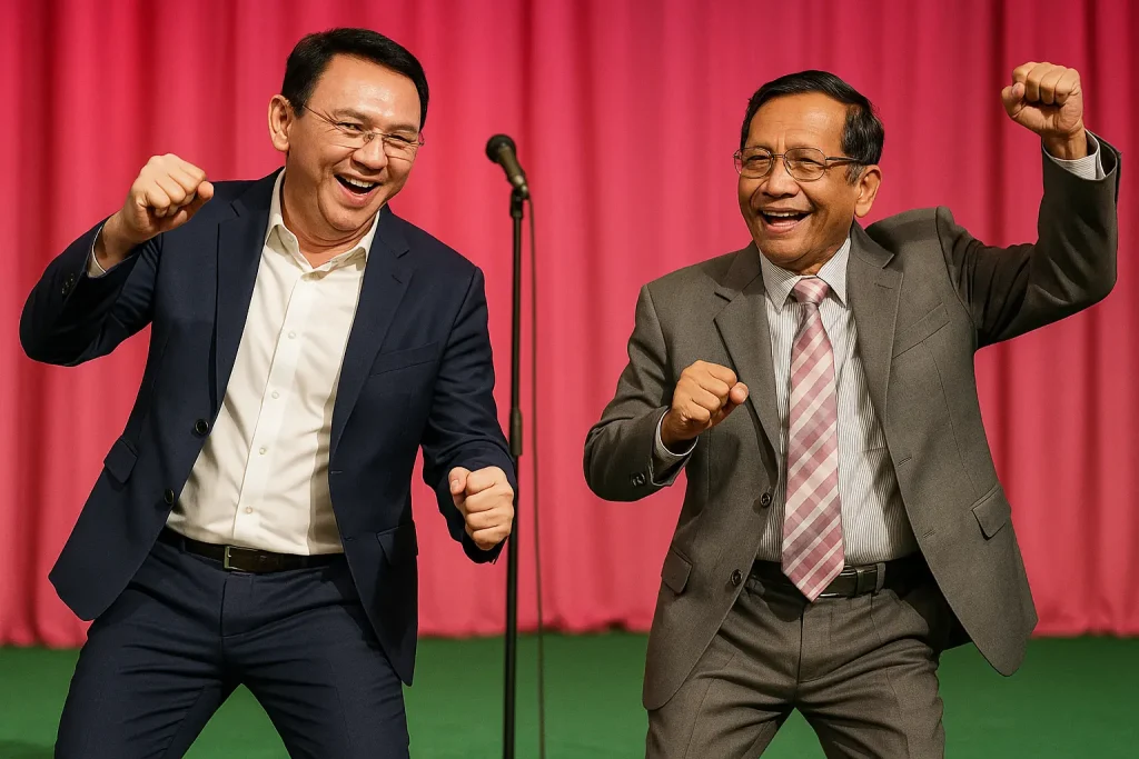 demo dan nebengnya ahok mahfud