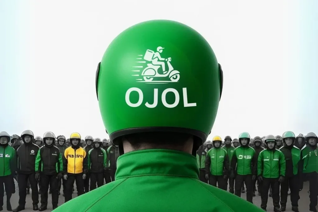 krisis ojol pecah belah jaket hijau