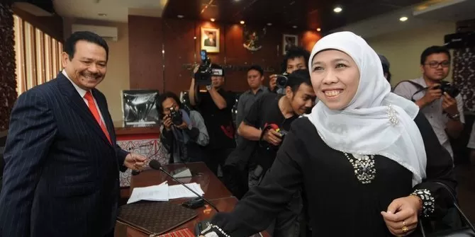 Semringah Khofifah di Pilgub Jatim