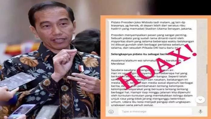 Hoaks Jadi Musuh Abadi Jokowi