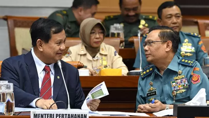 Prabowo Rapat Anggaran Dengan DPR