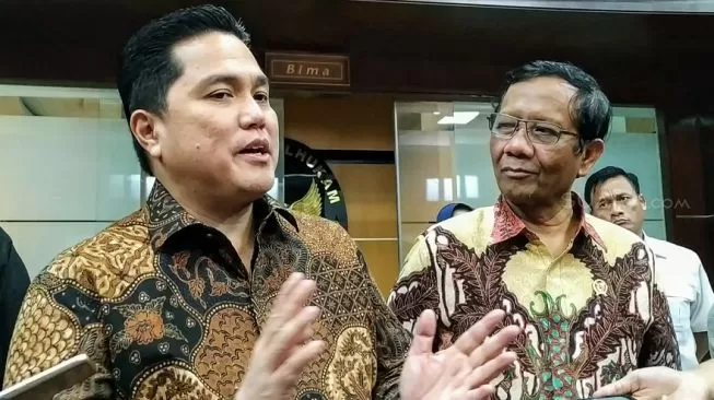 Temui Mahfud MD, Erick Laporkan Soal Asabri