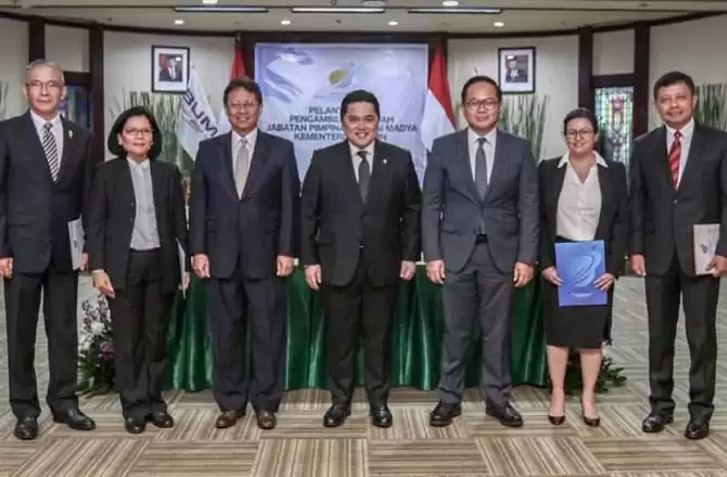 Erick Thohir Lantik Pejabat Baru Kemen BUMN