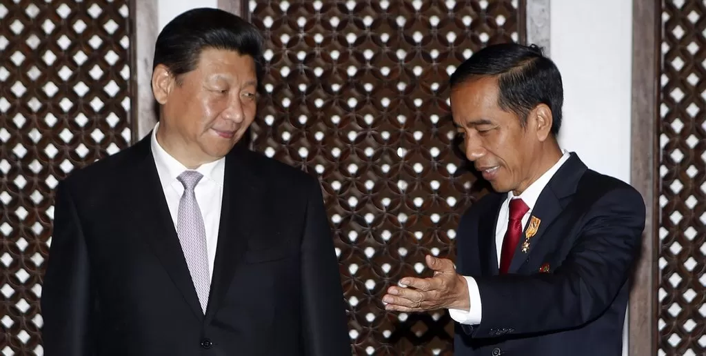 Presiden Tiongkok Xi Jinping (Kiri) saat bersua Presiden Joko Widodo pada 2015 silam.