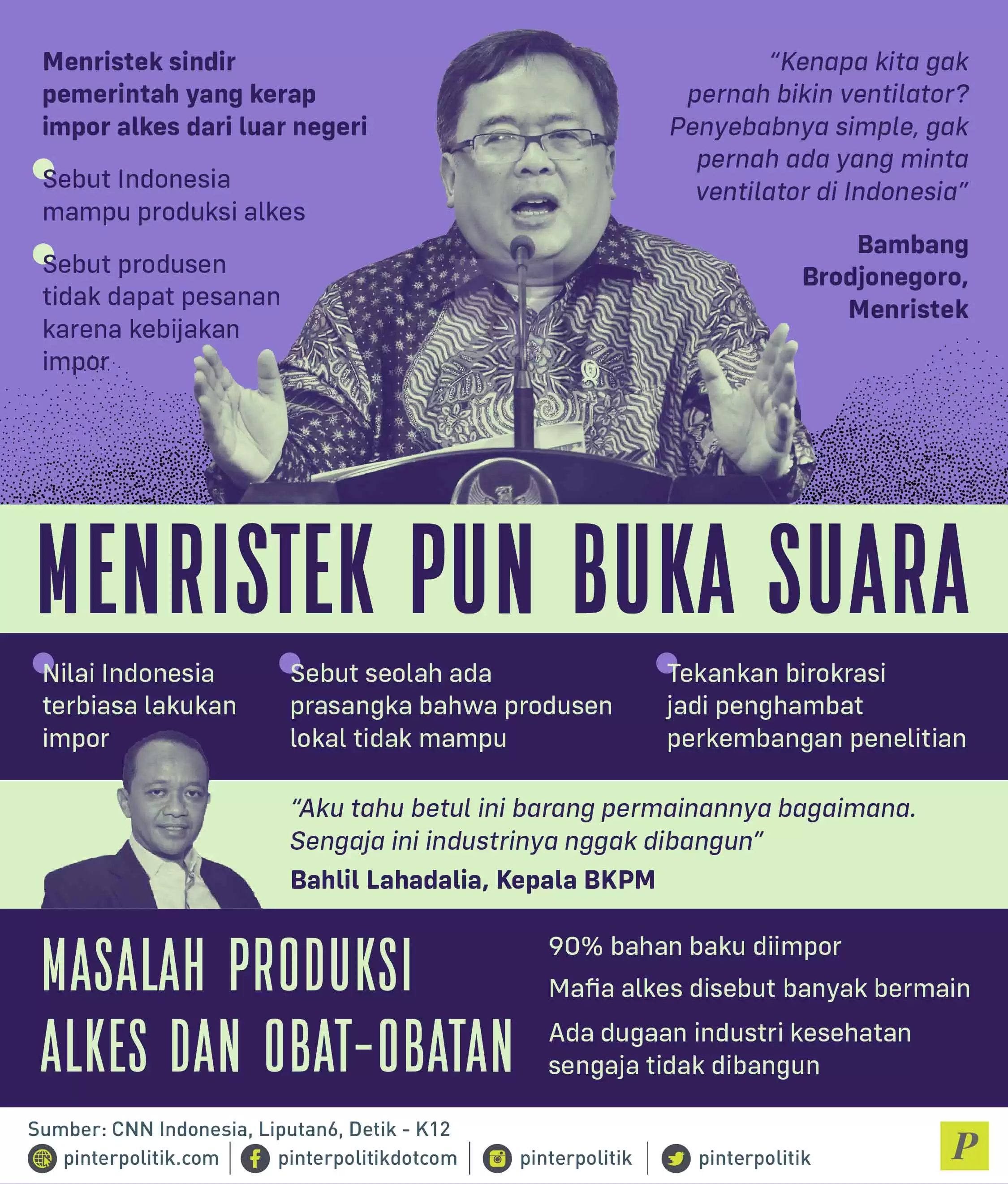 Menristek sindir pemerintah impor alkes
