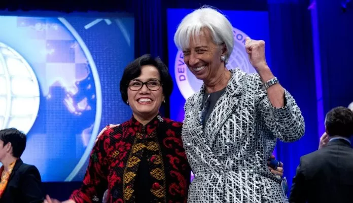 Sri Mulyani “Jualan” UU Ciptaker ke IMF