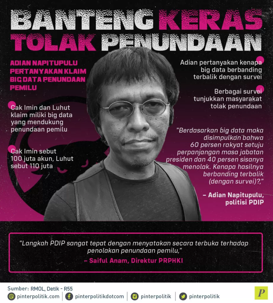 infografis banteng keras tolak penundaan