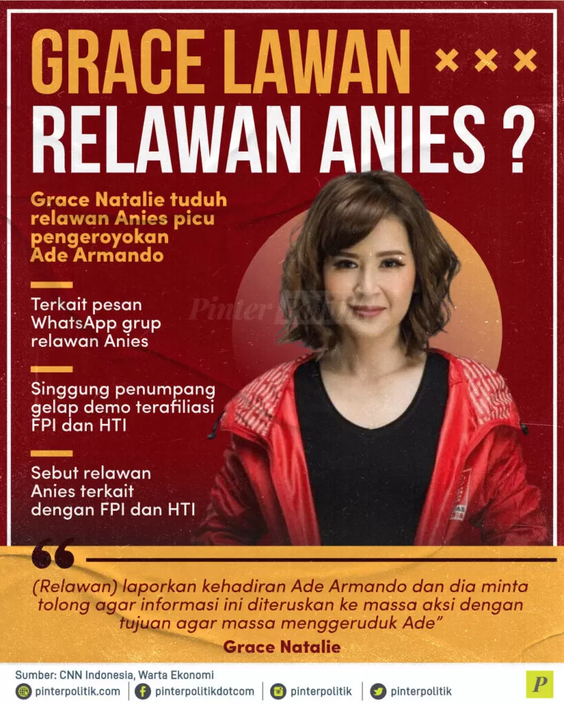 grace lawan relawan anies