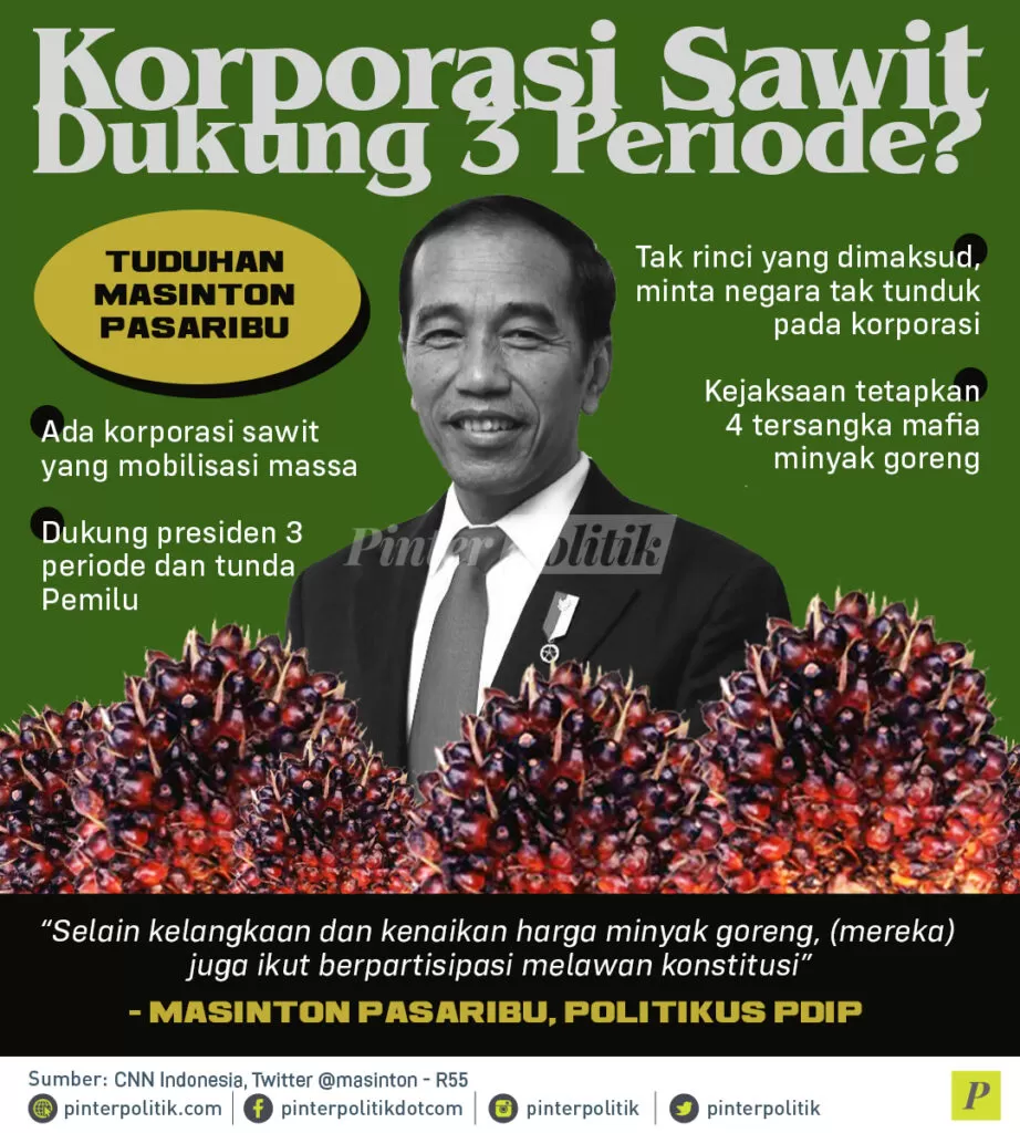 infografis korporasi sawit dukung 3 periode