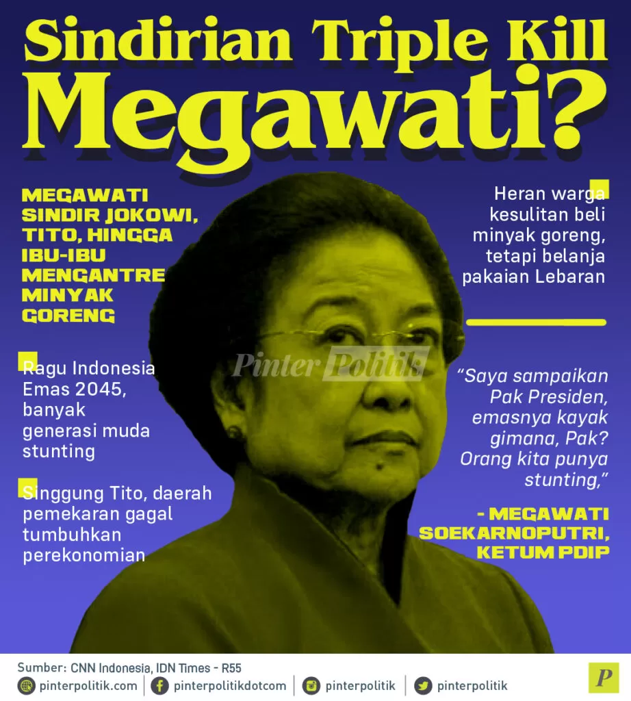 infografis sindirian triple kill megawati