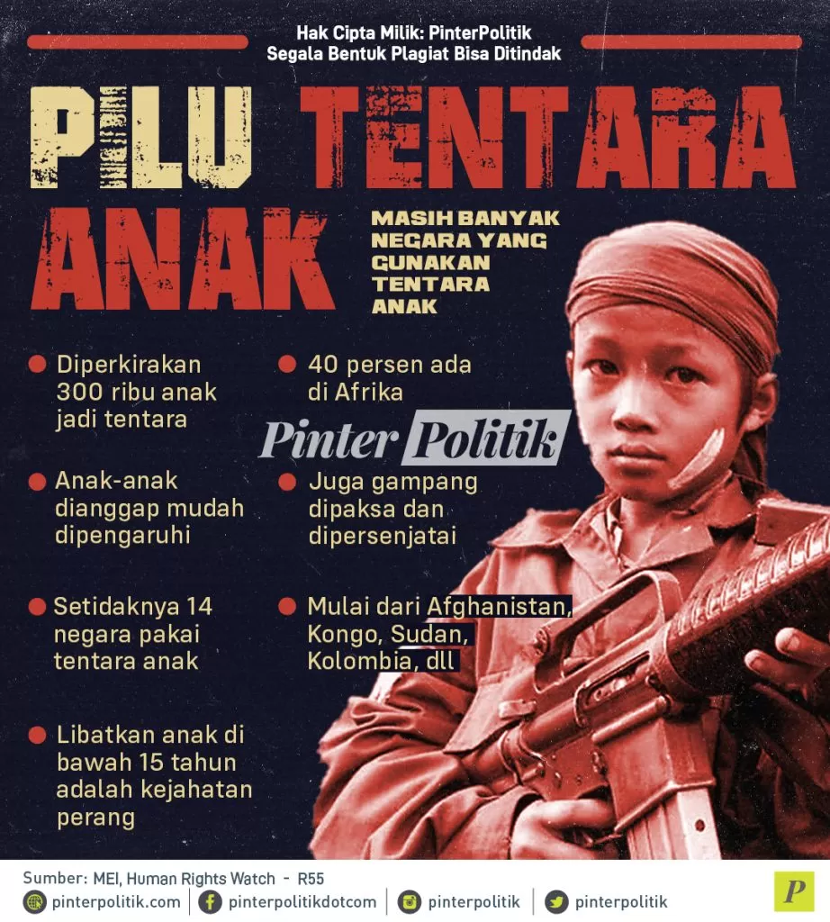 infografis pilu tentara anak