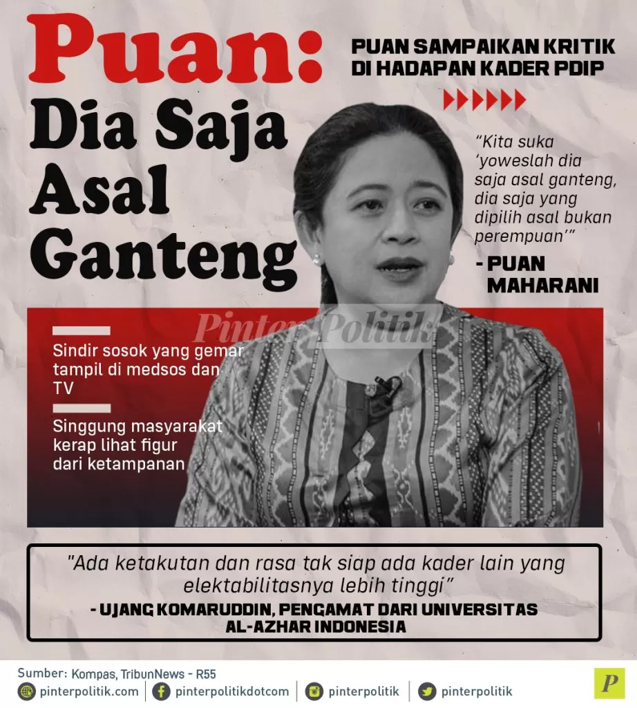 infografis puan dia saja asal ganteng