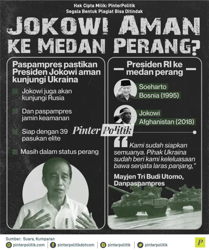 jokowi aman ke medan perang