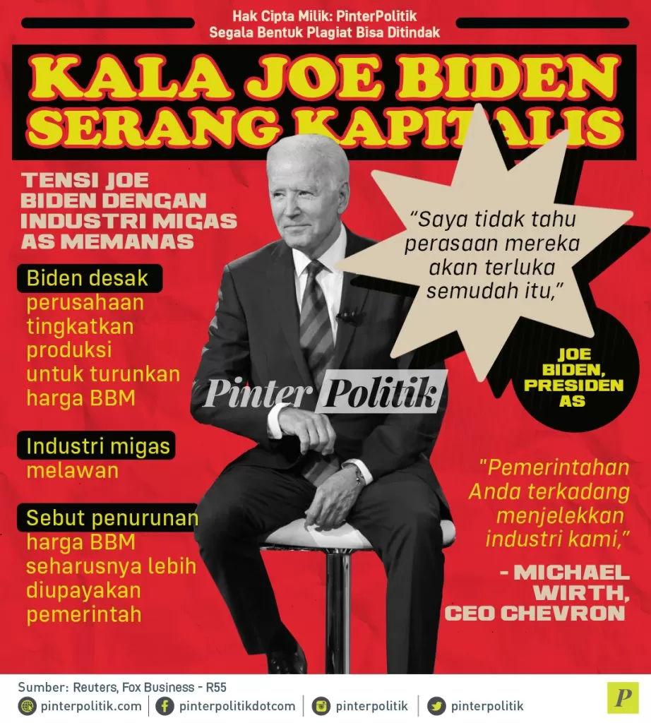 infografis kala joe biden serang kapitalis