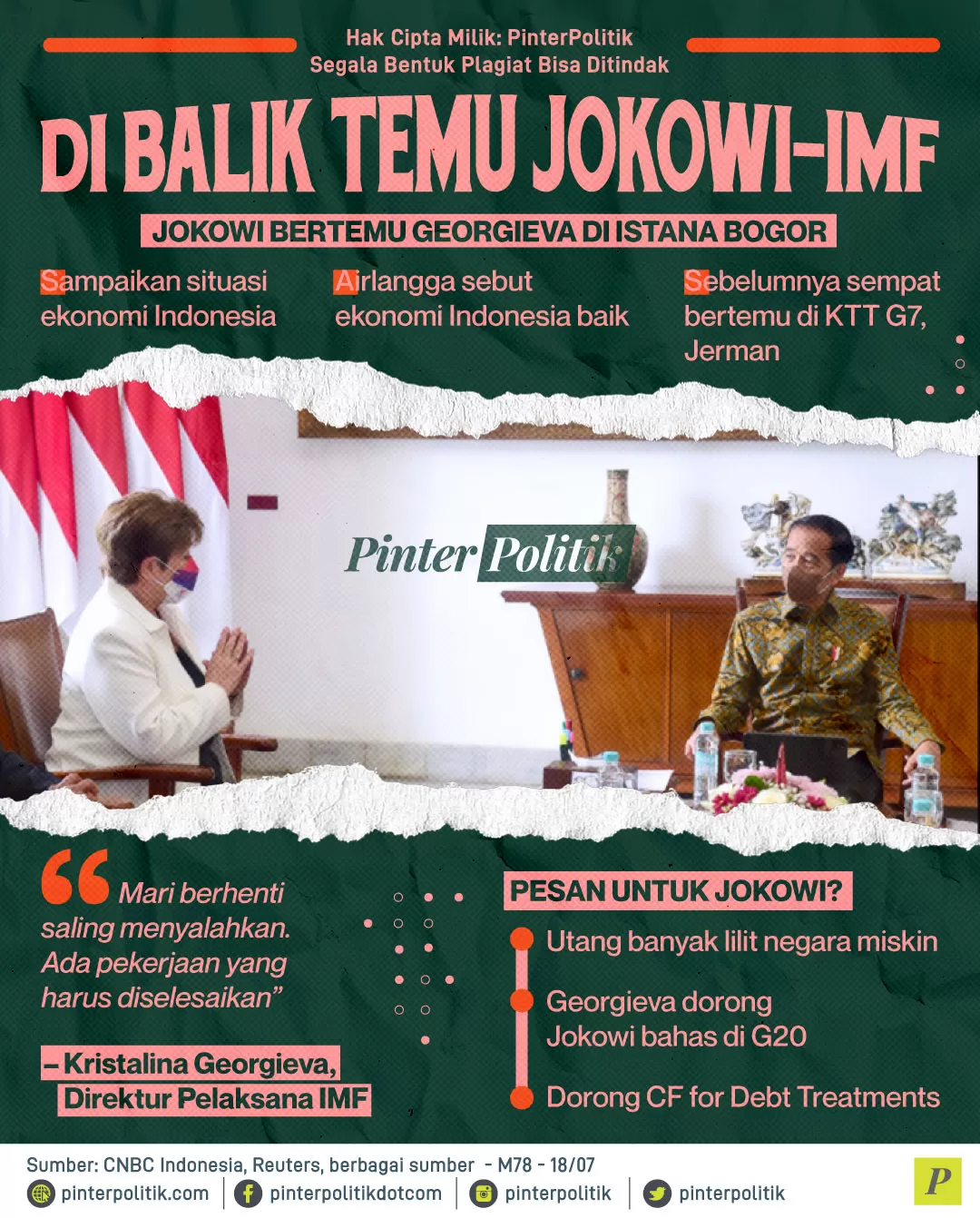 dibalik temu jokowi imf ed.