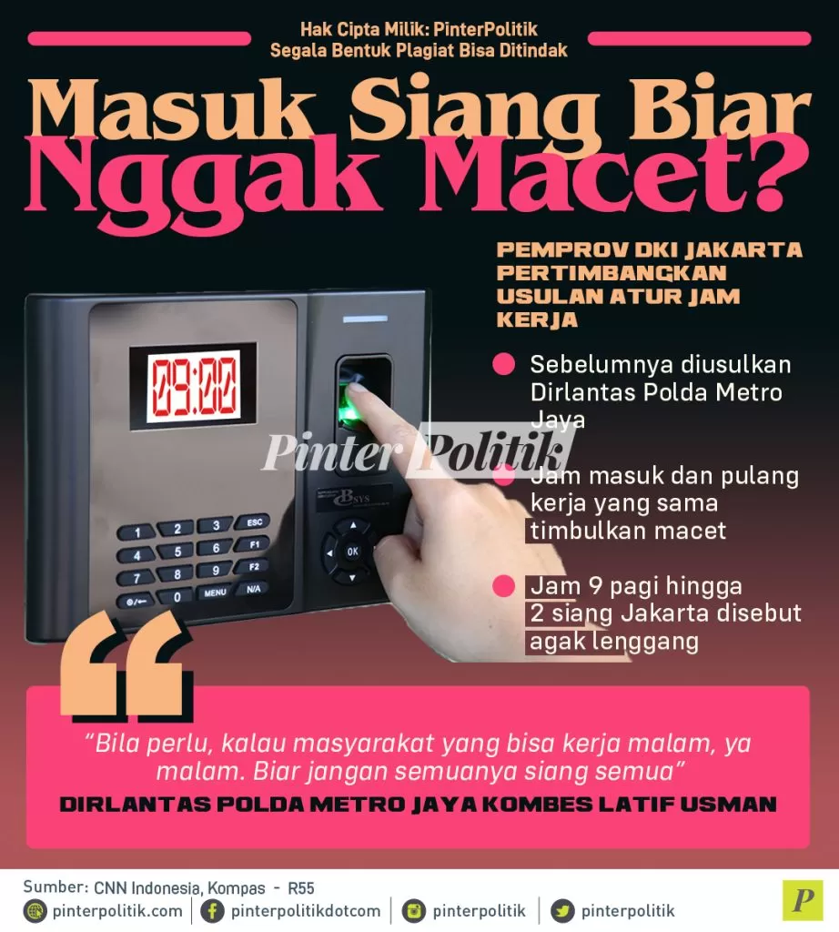 infografis masuk siang biar nggak macet
