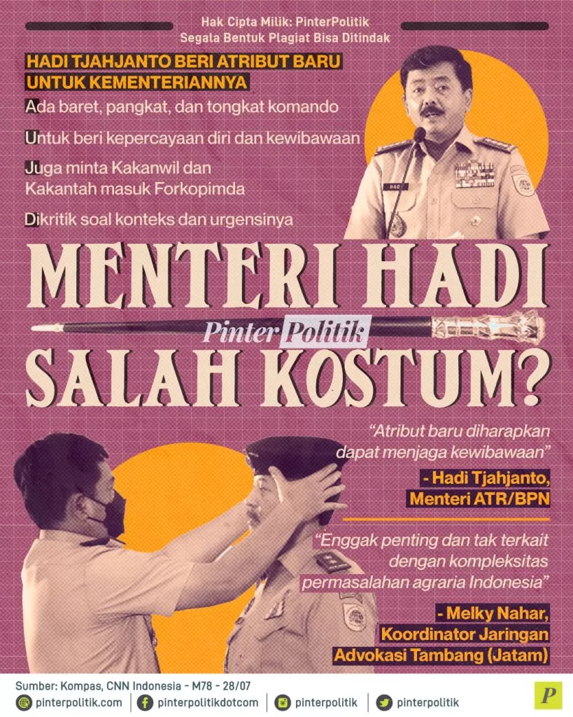 menteri hadi salah kostum ed.