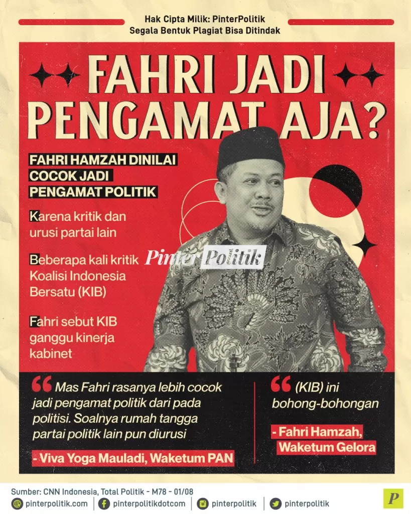 fahri jadi pengamat aja ed.