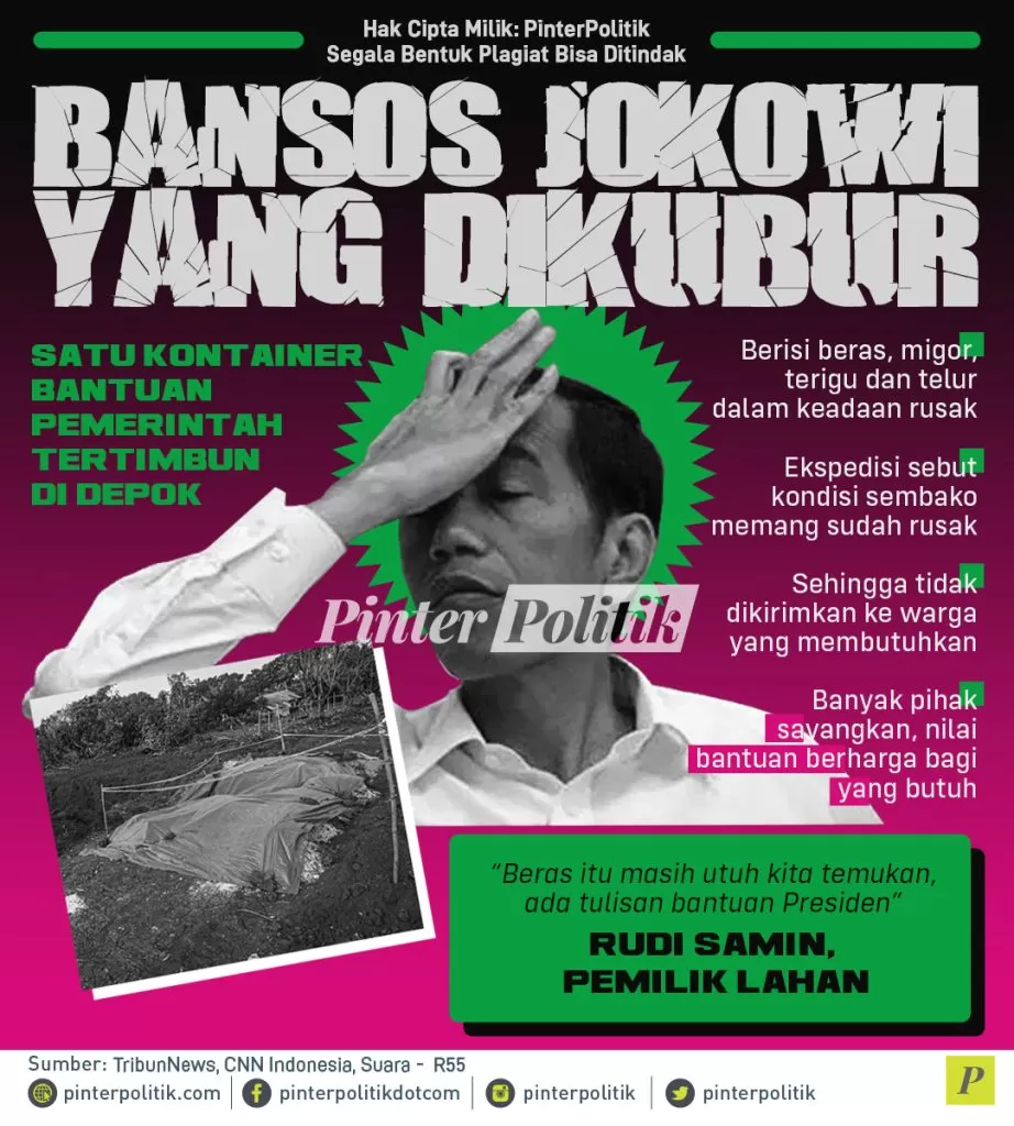 infografis bansos jokowi yang dikubur