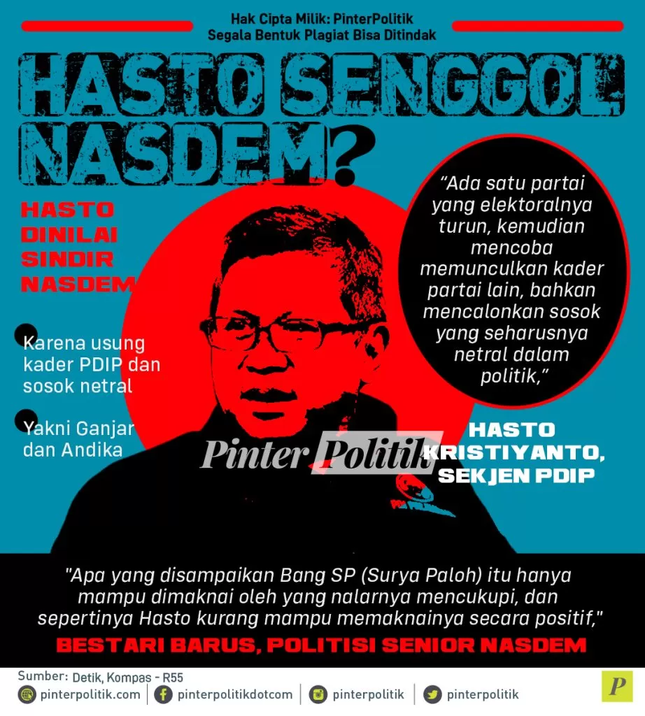 infografis hasto senggol nasdem