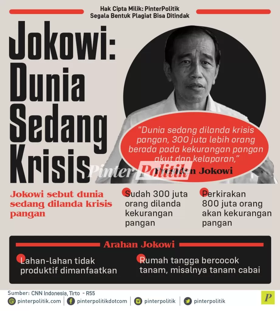 infografis jokowi dunia sedang krisis