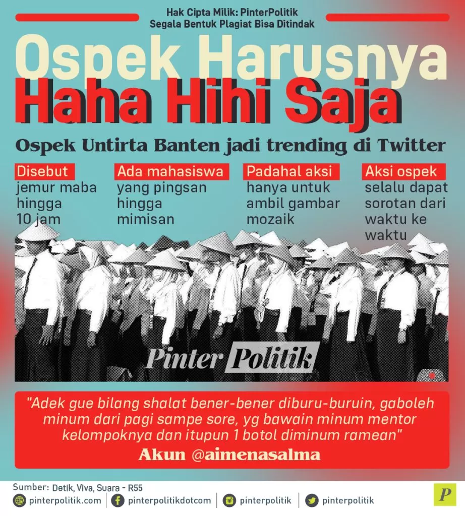 infografis ospek harusnya haha hihi saja