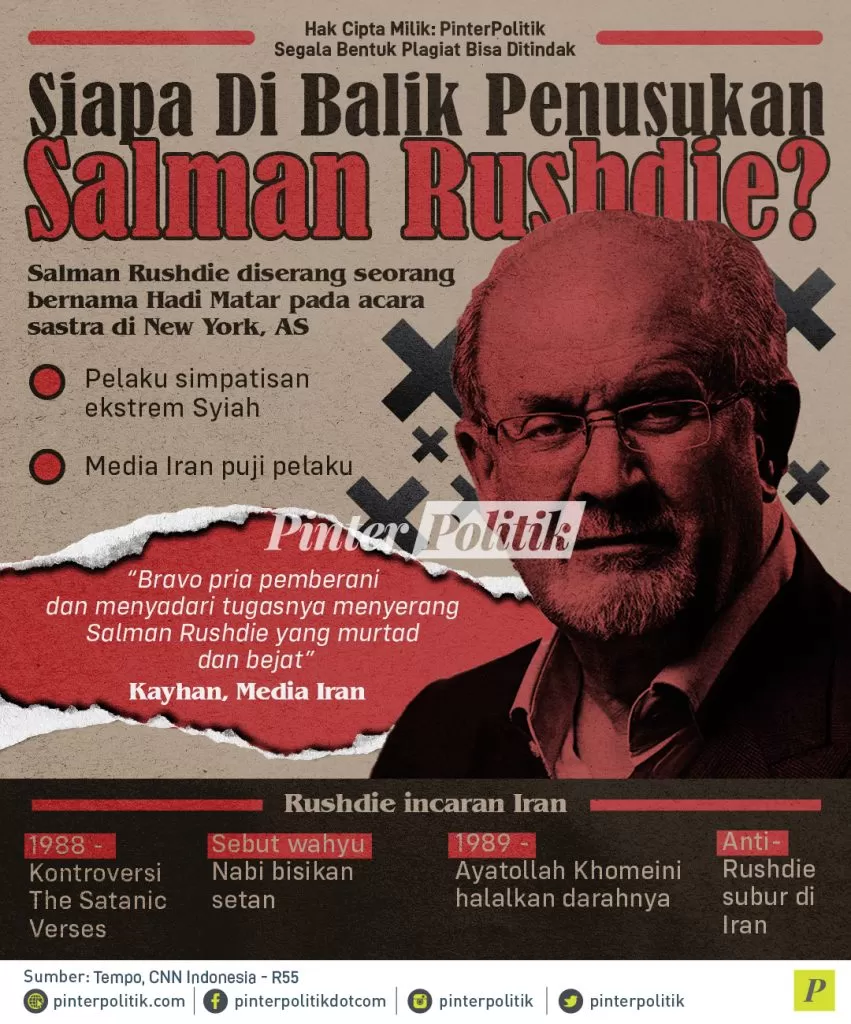 infografis siapa di balik penusukan salman rushdie