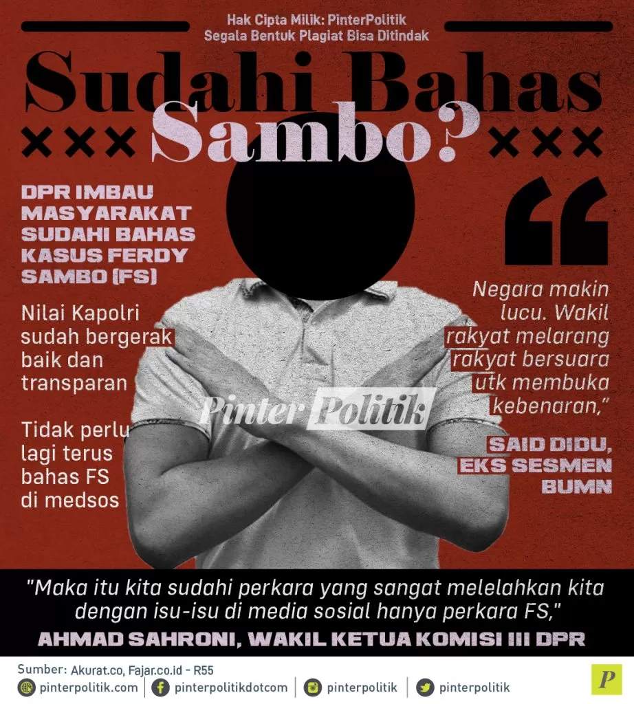 infografis sudahi bahas sambo