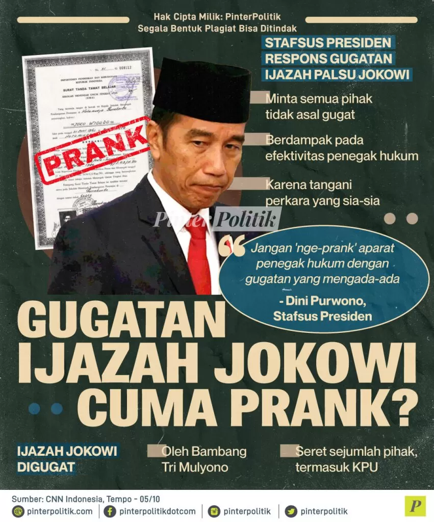 gugatan ijazah jokowi cuma prank ed.