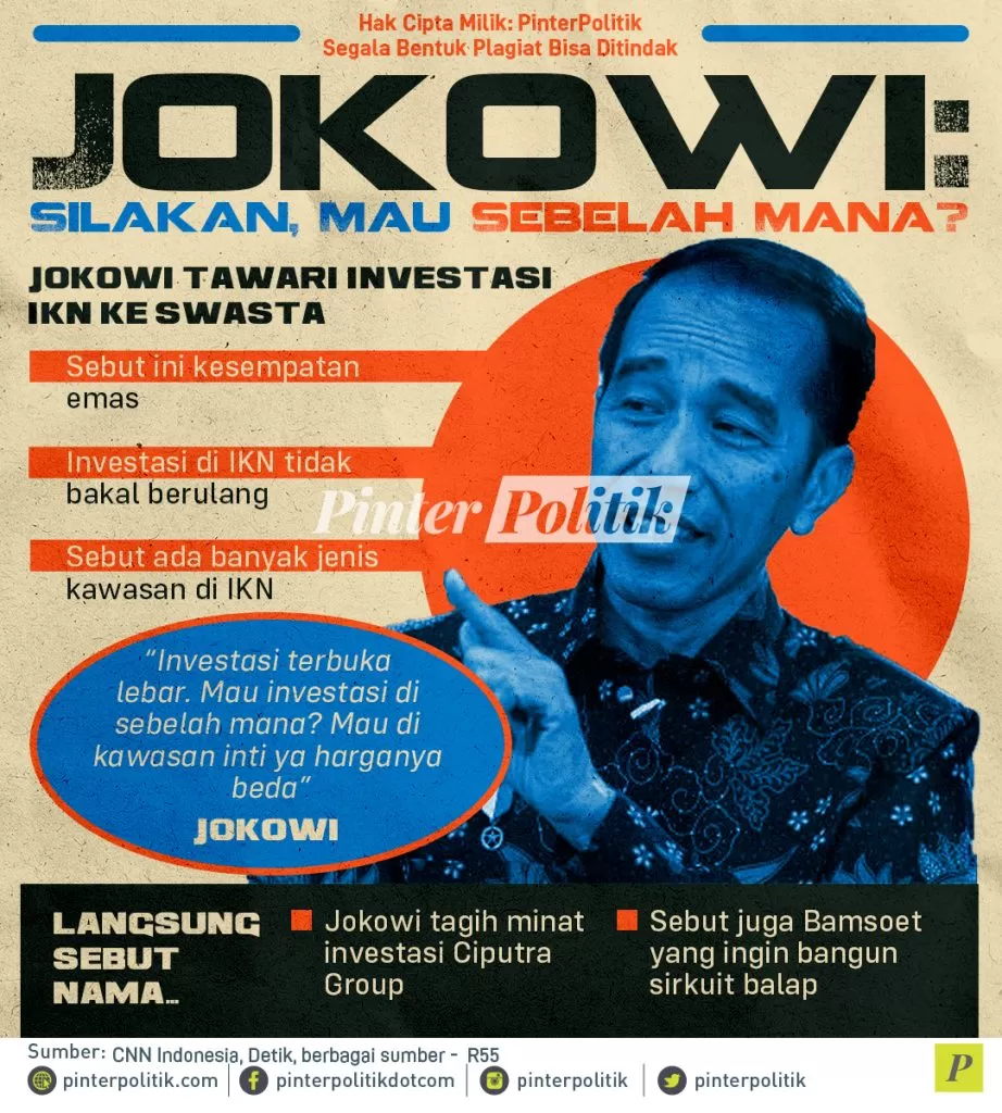 infografis jokowi silakan mau sebelah mana