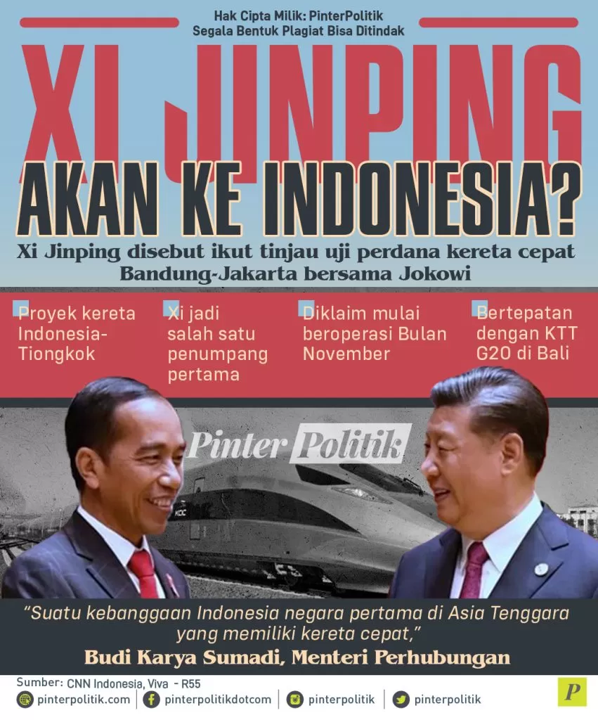 infografis xi jinping akan ke indonesia