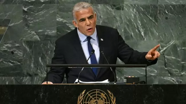 pm israel yair lapid di sidang majelis umum pbb 169