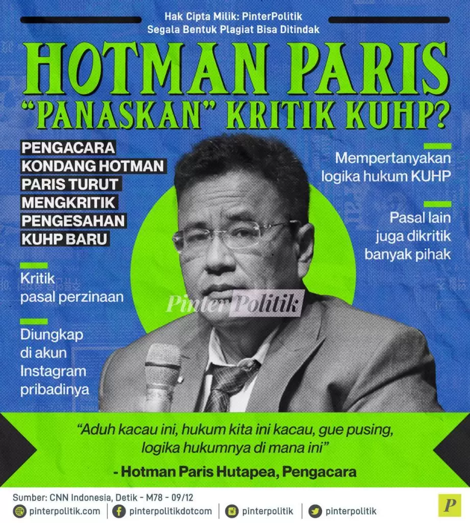 hotman paris panaskan kritik kuhp ed.