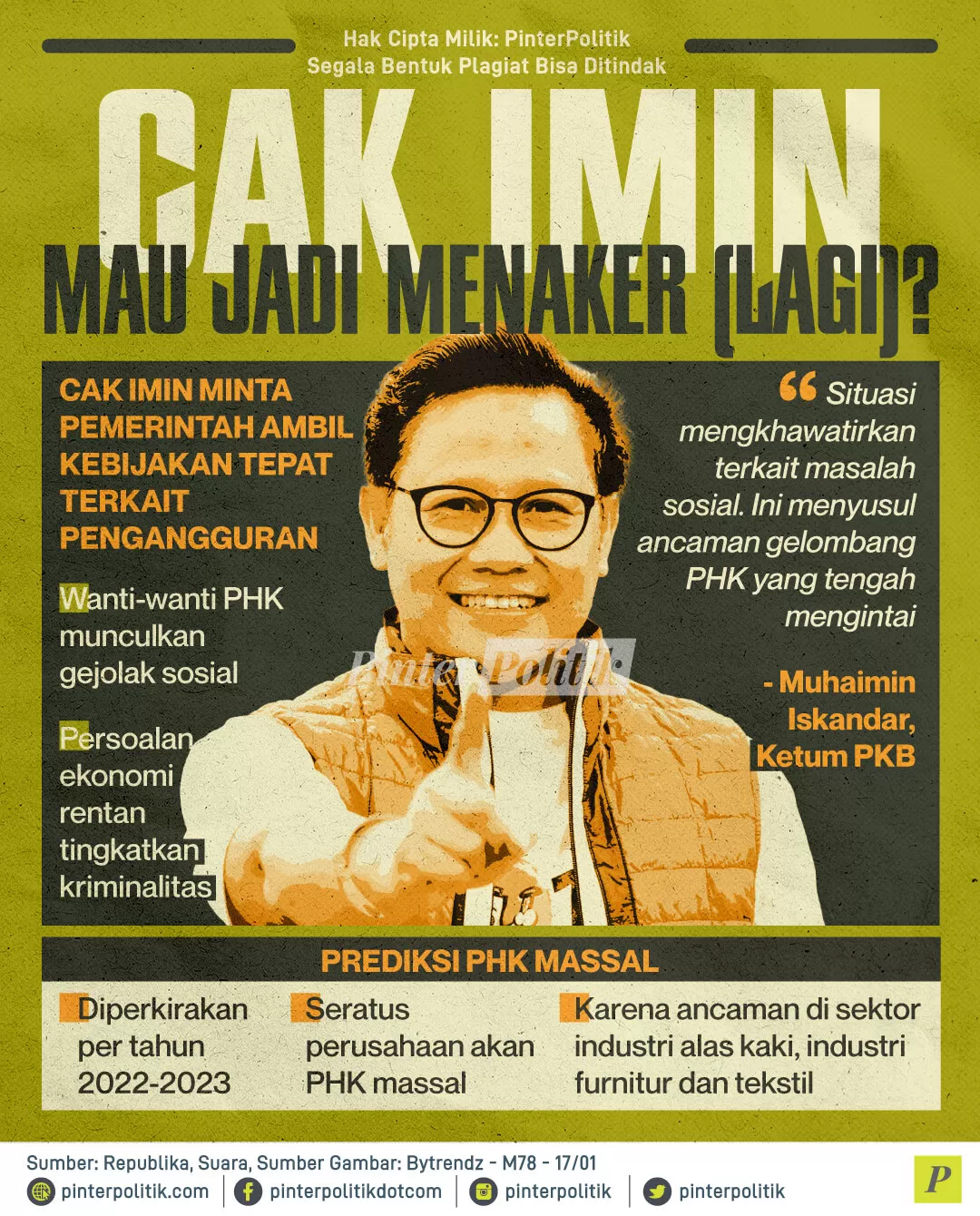 cak imin mau jadi menaker lagi ed.