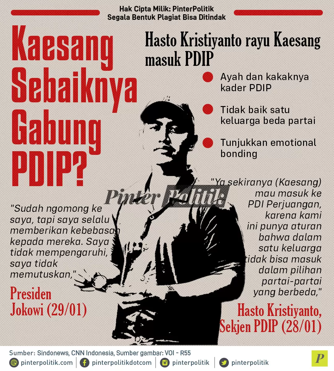 infografis kaesang sebaiknya gabung pdip