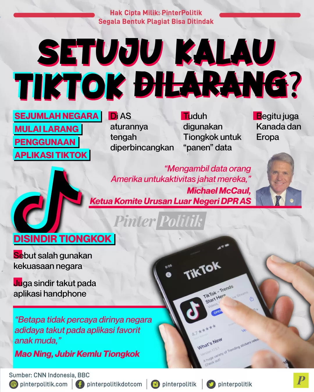 infografis setuju kalau tiktok dilarang