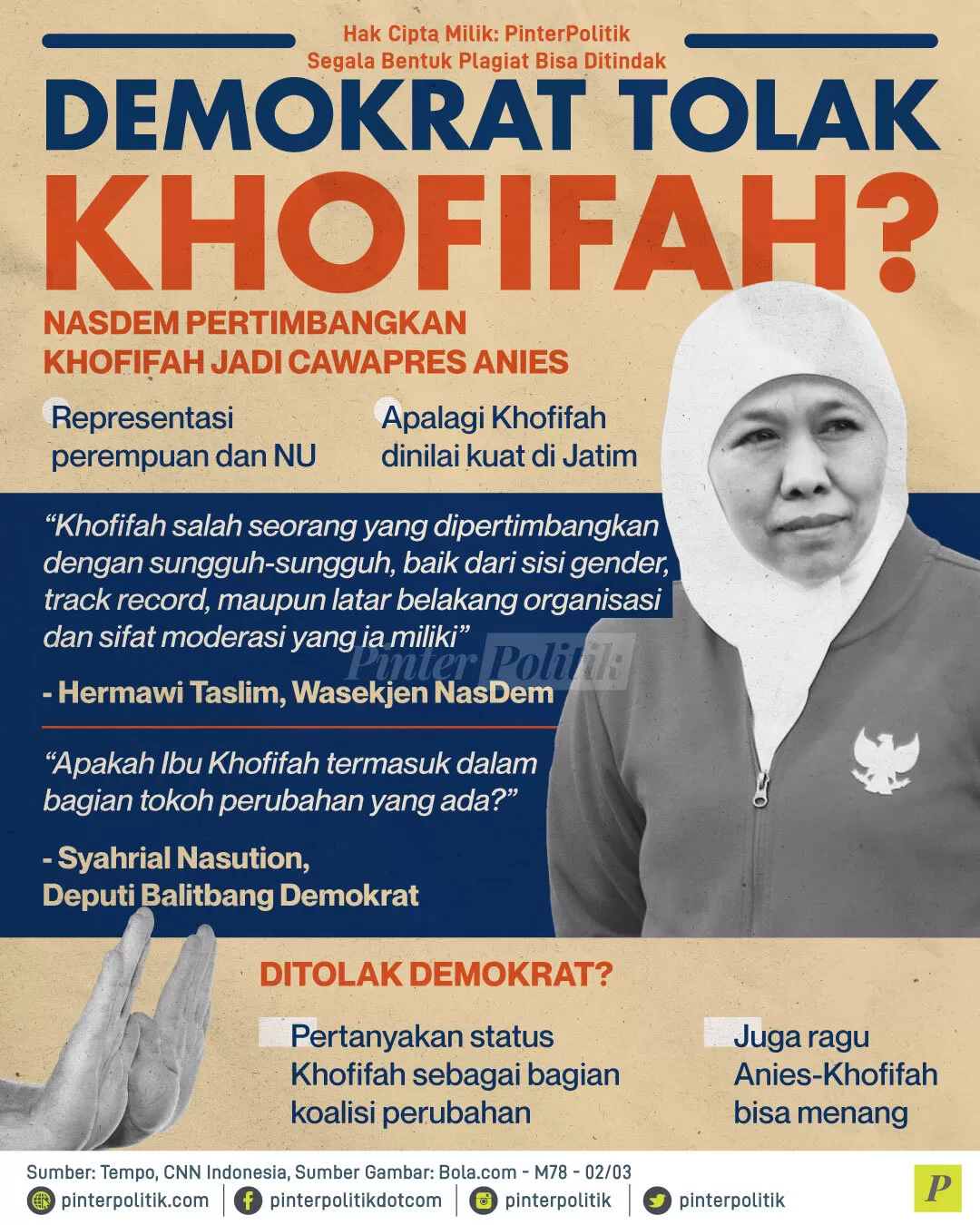 demokrat tolak khofifah
