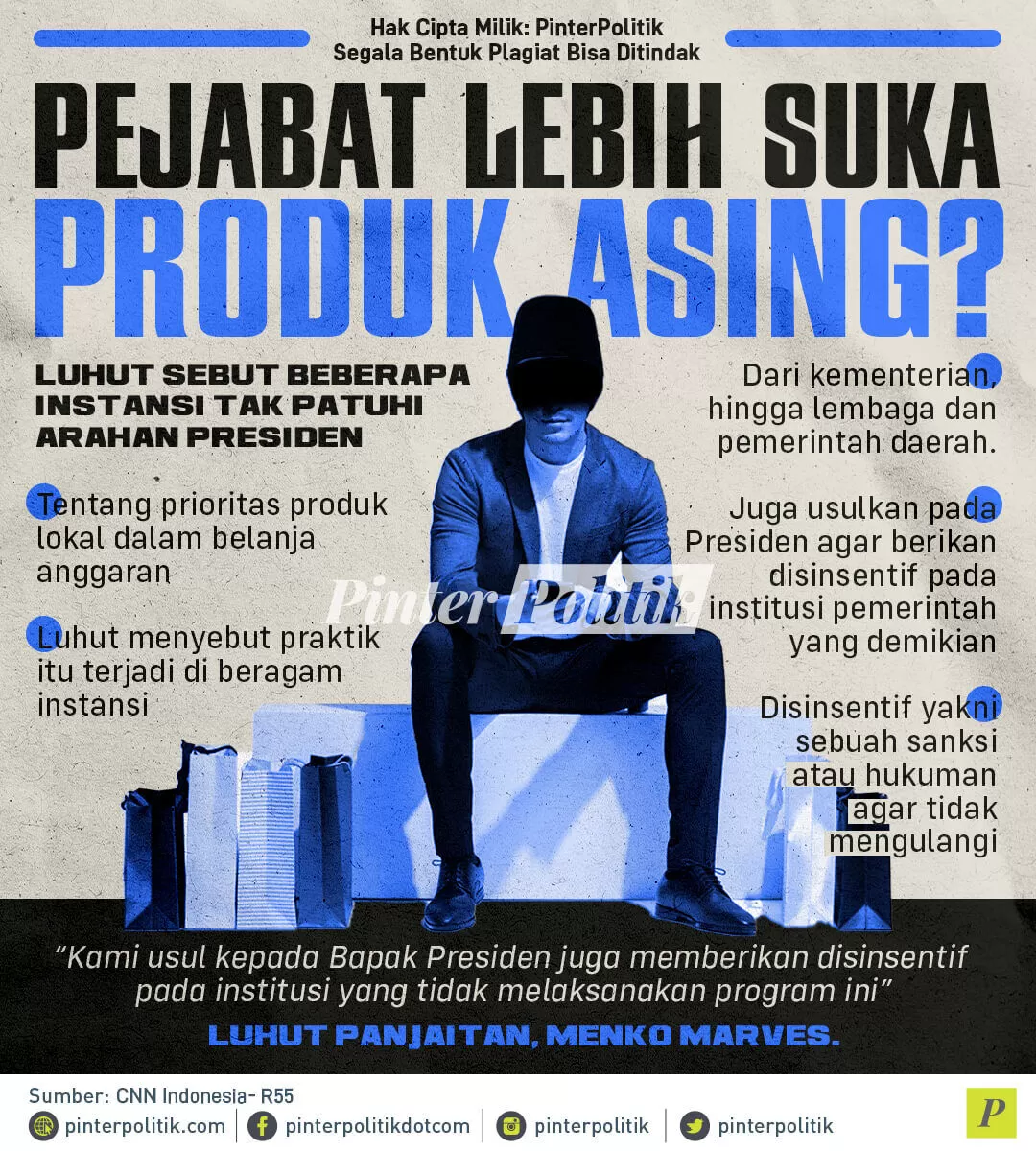 infografis pejabat lebih suka produk asing