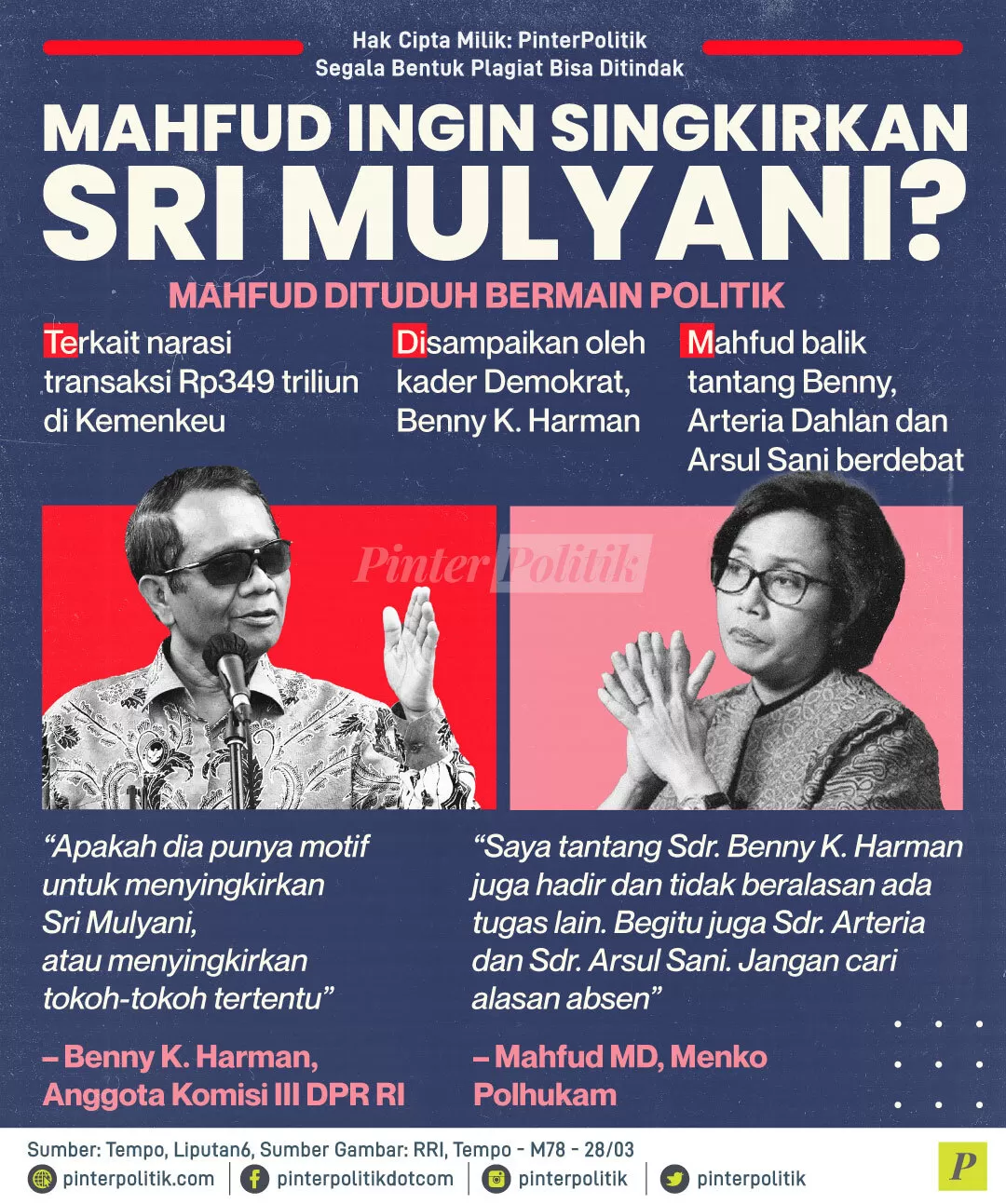 mahfud ingin singkirkan sri mulyani